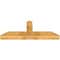 Ekena Millwork Portland Rough Sawn Timber Gable Bracket, Western Red Cedar, 60"W x 22"H x 6"D x 6"F, 9/12 Pitch GBW060X22X0606POR00RWR - alternate 3